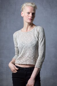 Oat coloured scottish knitwear