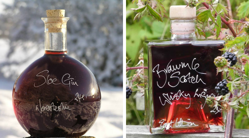 Demijohn sloe gin and bramble liquer at Demijohn
