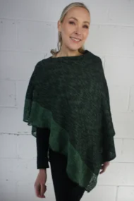 Pine Silk & Linen Cape