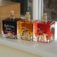 row of 3 bottles row of 3 bottles at Demijohn