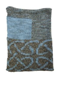 Sleet Silk & Linen Wallace Knot Swatch
