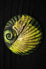 Clover Shell Brooch
