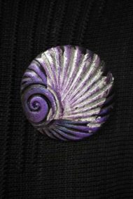 Grape Shell Brooch