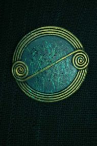 Jewel Scroll Brooch