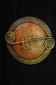 Oat Scroll Brooch