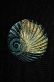 Pine Shell Brooch