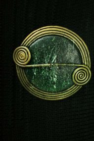 Pine Scroll Brooch