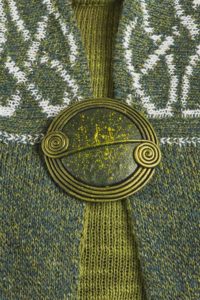Clover Scroll Brooch