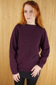 Burgundy Crew Neck Pullover