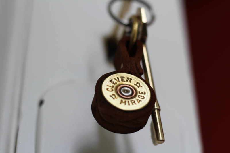 Shotgun cartridge key ring