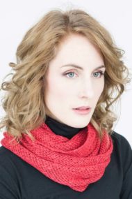Berry Red Orkney Snood