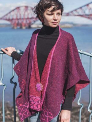 Raspberry Celtic Stole