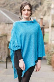Royal Blue Linen Cape