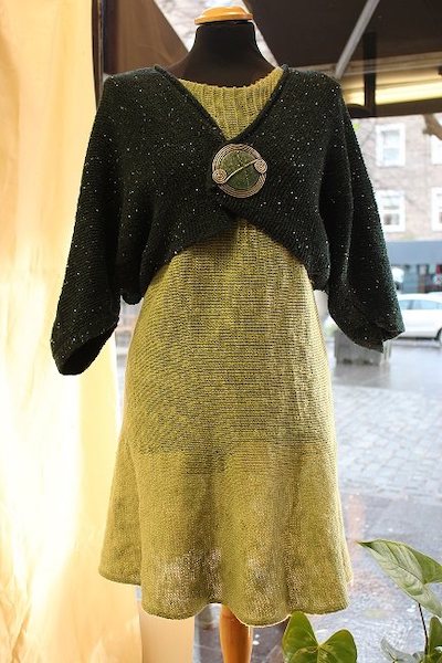 Spring Sally Dress with an Evergreen Islay Jacket