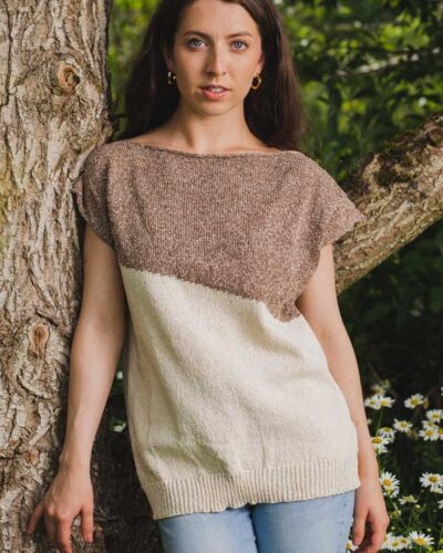 Ecru & Oat Silky Top