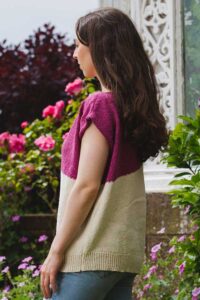 Ecru & Pink Silky Top