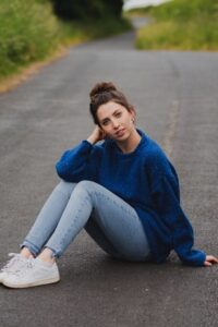 Beleek Broch Jumper sitting