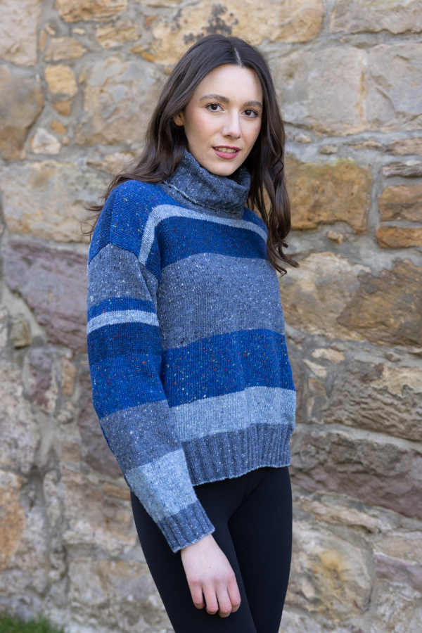 Denim Striped Marcia Pullover