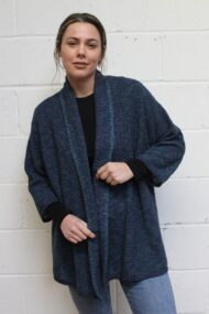 Marine Long Crail Cardigan