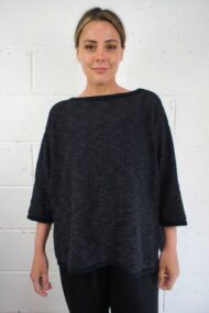 Charcoal Linen Crail Tunic