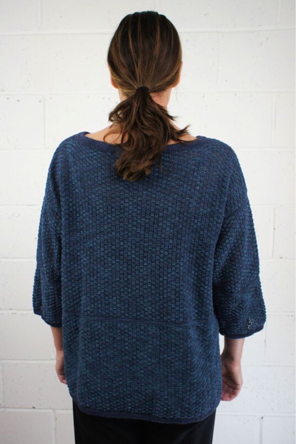 Marine Linen Crail Tunic reverse