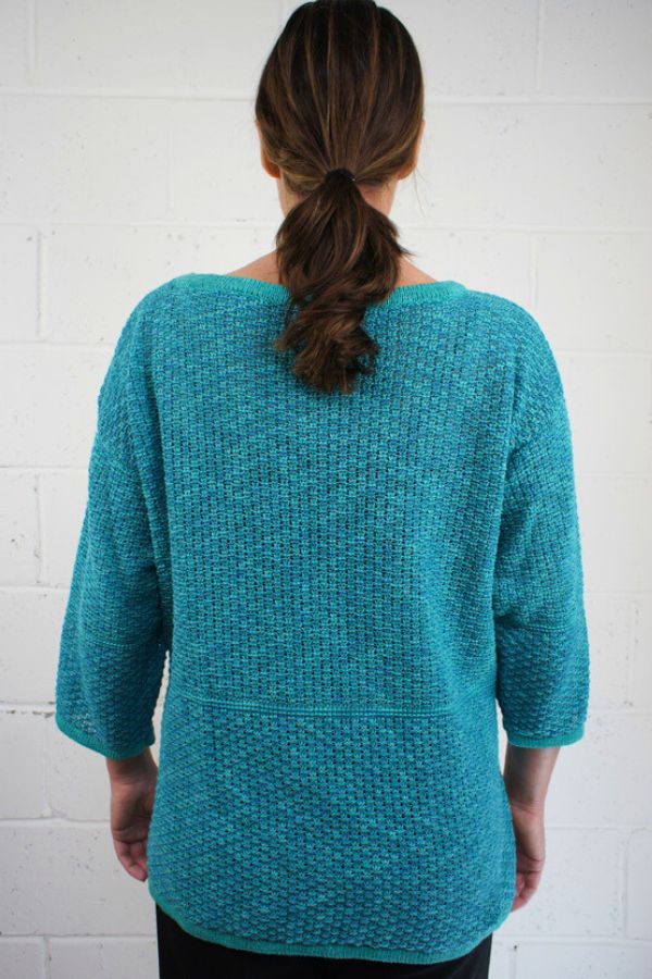 Spearmint Linen Crail Tunic reverse