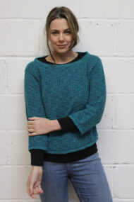 Dark Turquoise Crail Top