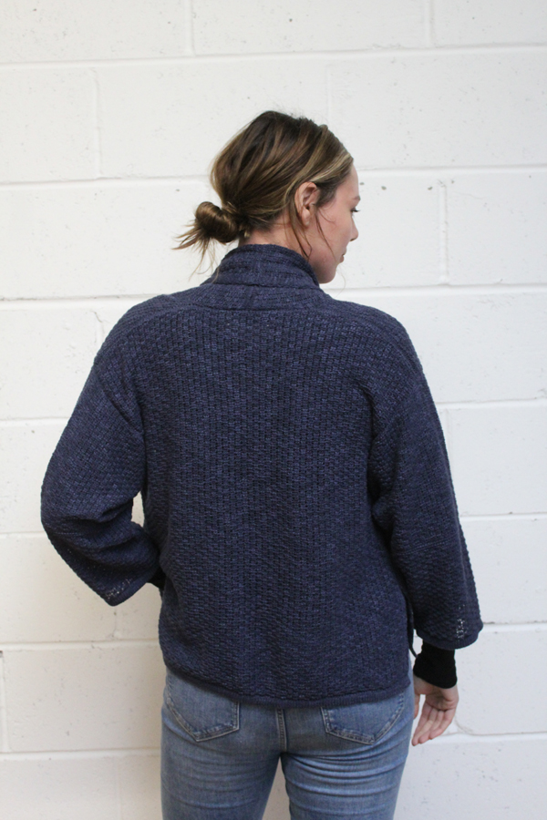 navy crail cardigan