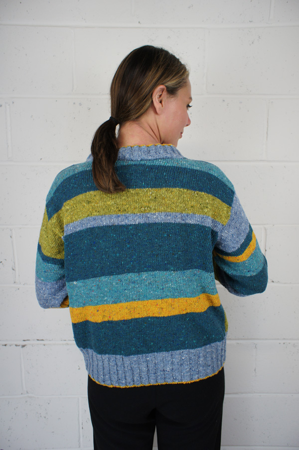 Atlantic Striped Marcia V Neck