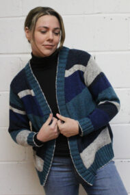 Marine Striped Marcia Cardigan