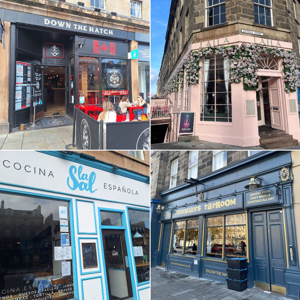 Restaurants and pubs at the top of the Walk