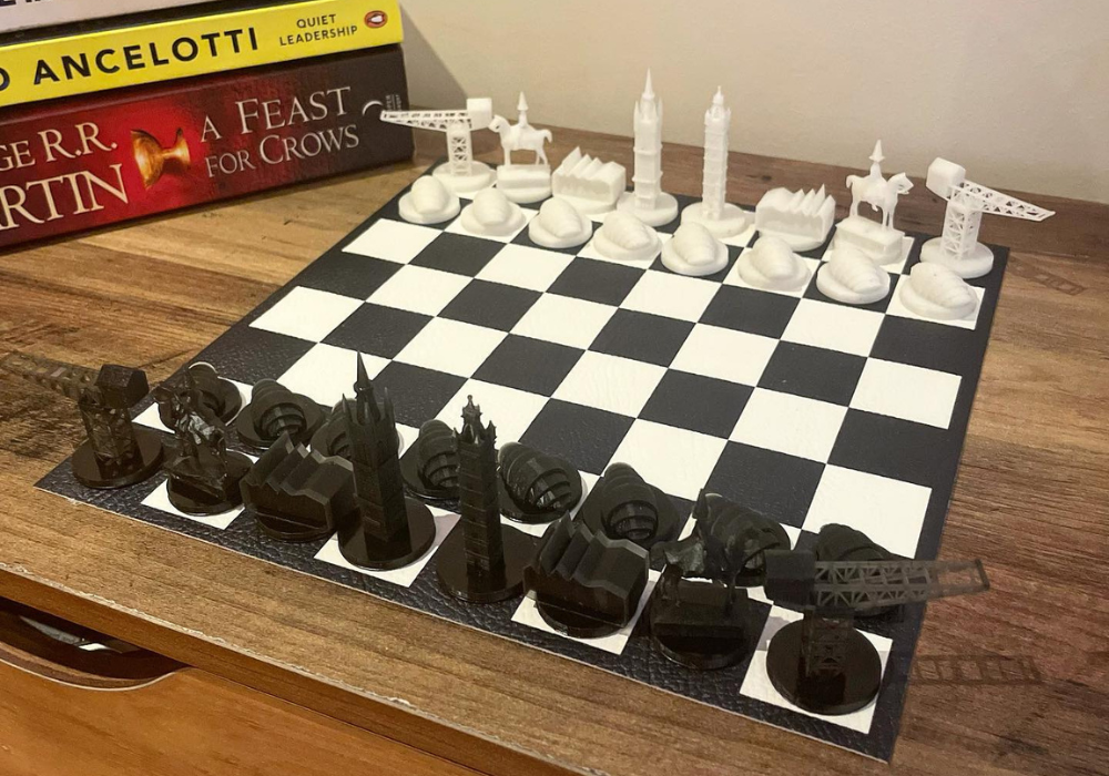 Made In Scotland: 3D Scotland Clydeside Chess Set