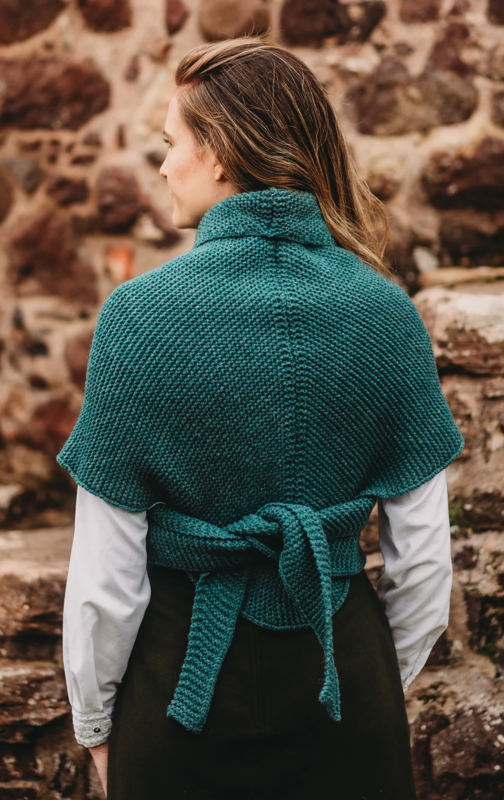 Luskentyre Scottish Wool Sontag Shawl