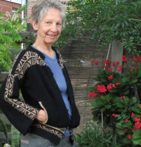 Sue in a vintage Bill Baber jacket