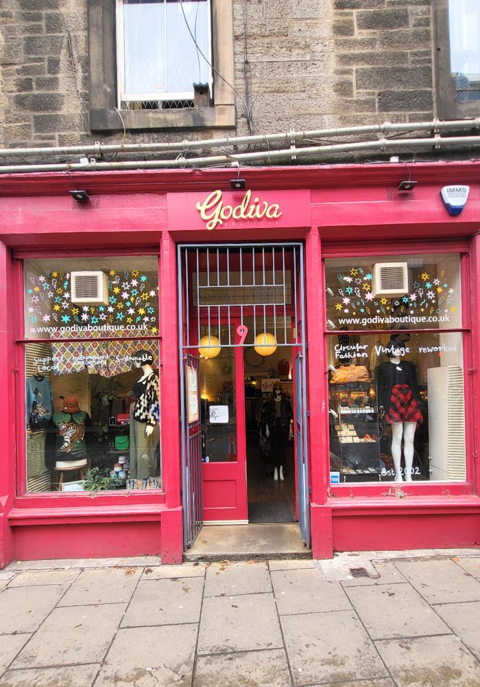 Godiva in the Edinburgh Grassmarket
